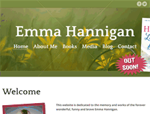 Tablet Screenshot of emmahannigan.com